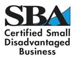 SBA Certified Small Disadvantaged Business logo for HyLoSo International AI-driven facilities and government solutions