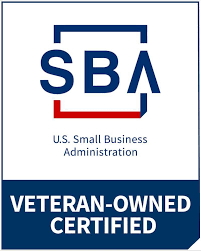 SBA Veteran-Owned Small Business certification logo for HyLoSo International facilities and technology services